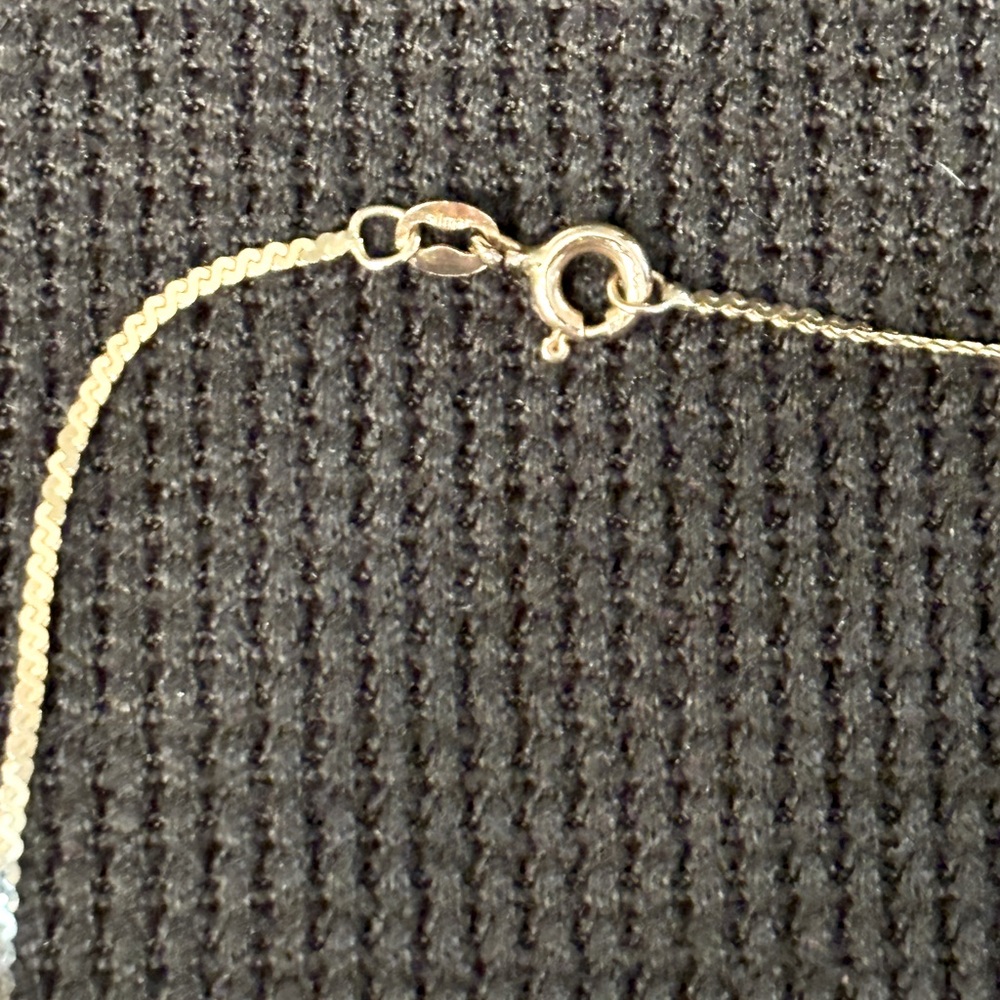 Helzberg 14K pearl/ diamond necklace - Picture 4 of 7